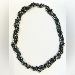 J. Crew Diamond Rhinestone Statement Necklace